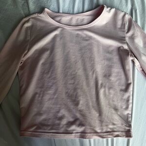 Edikted Light Pink Fitted Long Sleeve Tee